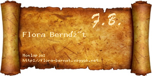 Flora Bernát névjegykártya